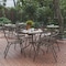 Flash Furniture Lila Bronze Metal Restaurant Stack Chairs with Metal Slats, 4PK 4-TLH-017C-BZ-GG - alternate 1